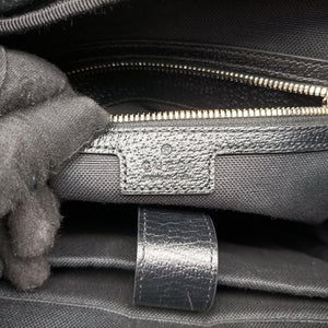 Secondhand Gucci Interlocking G Black GG Supreme Canvas × Leather 696013 backpack/rucksack | stylenewstar