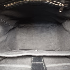 Secondhand Gucci Interlocking G Black GG Supreme Canvas × Leather 696013 backpack/rucksack | stylenewstar