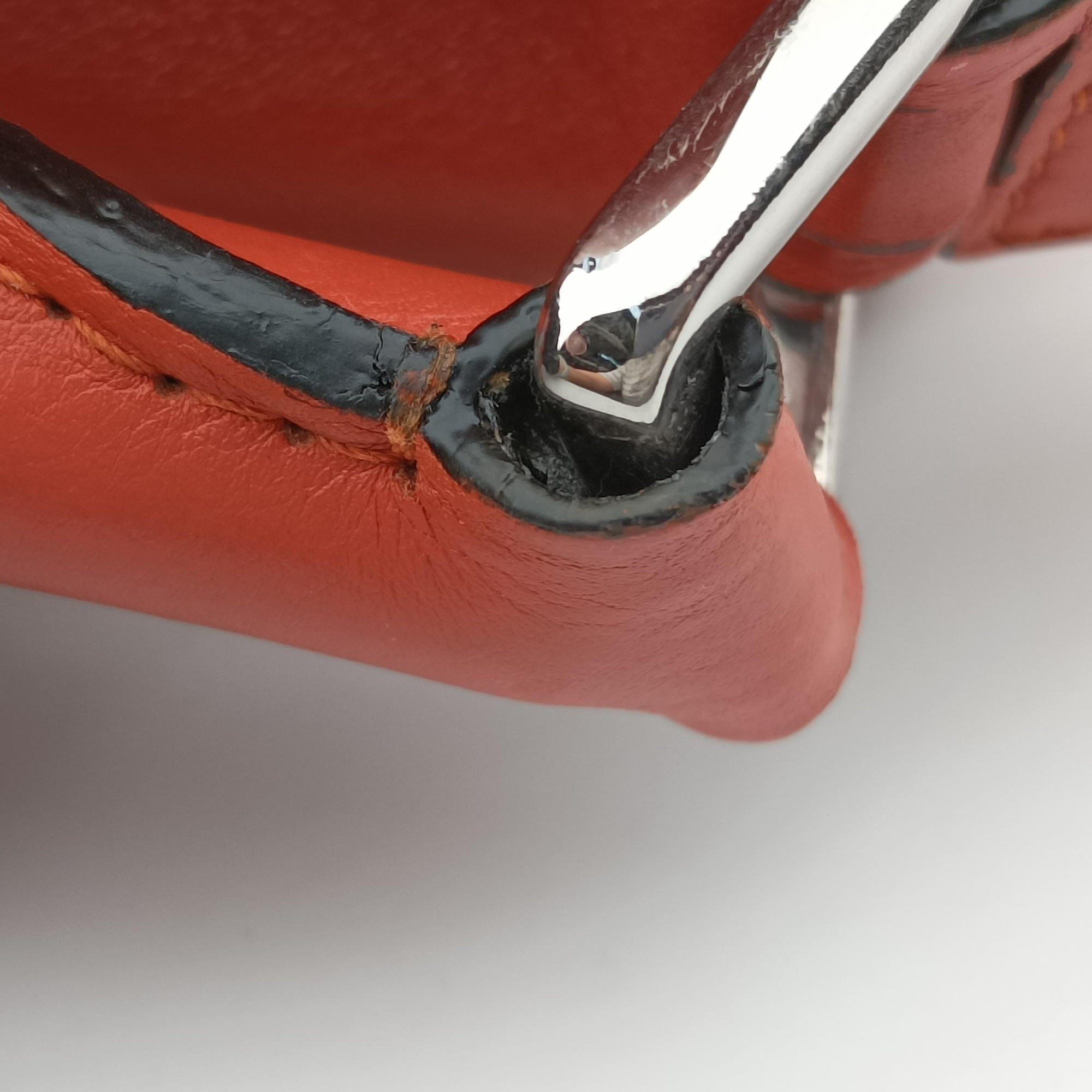Pre-owned Loewe Puzzle Bag Medium Orange Leather  shoulderbag | stylenewstar