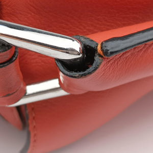 Pre-owned Loewe Puzzle Bag Medium Orange Leather  shoulderbag | stylenewstar