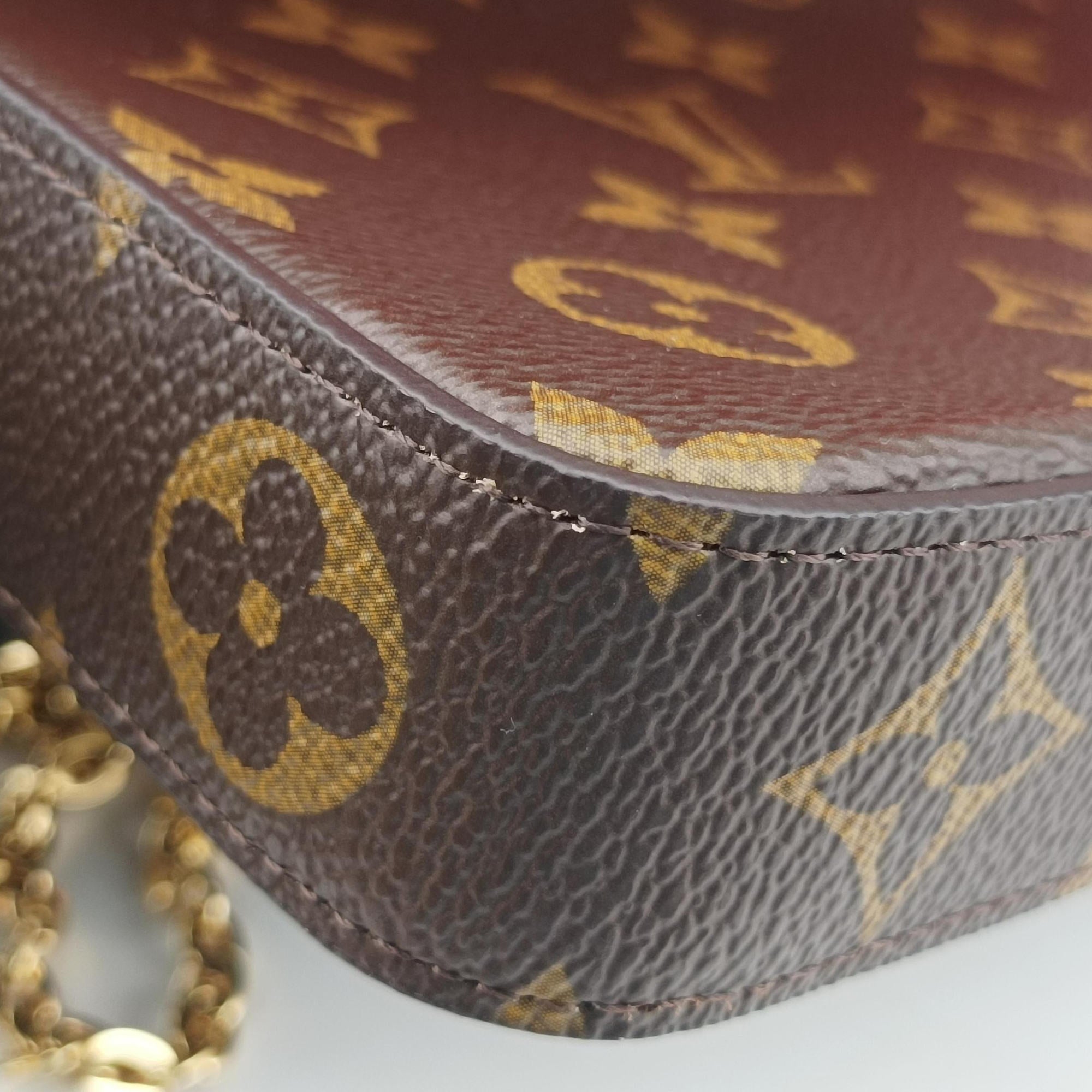 Pre-owned Louis Vuitton 2022 Christmas Animation China Chengdu Pochette Felicie Brown×multi Monogram Coated Canvas  crossbodybag | stylenewstar