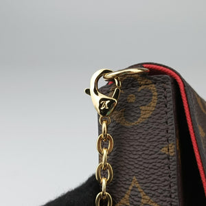 Pre-owned Louis Vuitton 2022 Christmas Animation China Chengdu Pochette Felicie Brown×multi Monogram Coated Canvas  crossbodybag | stylenewstar