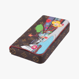 Pre-owned Louis Vuitton 2022 Christmas Animation China Chengdu Pochette Felicie Brown×multi Monogram Coated Canvas  crossbodybag | stylenewstar