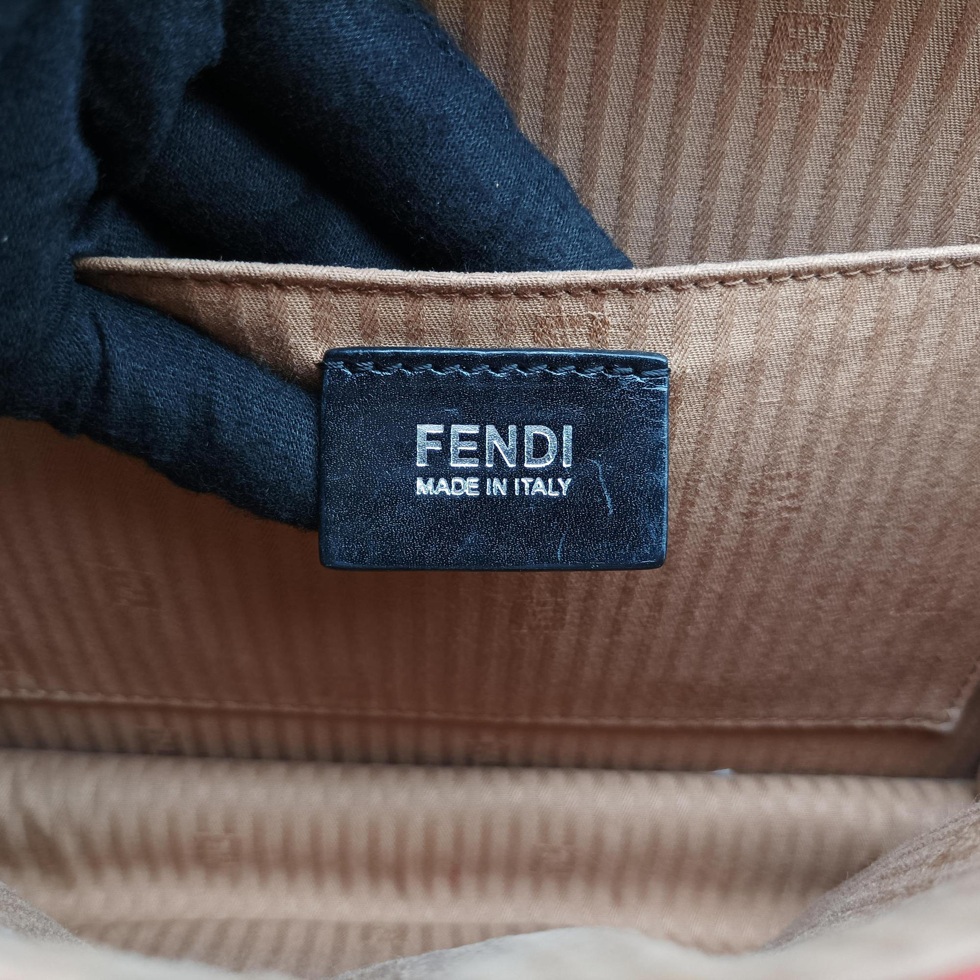 Secondhand Fendi Demi Jour Red × Brown Leather 8BT222 shoulderbag | stylenewstar