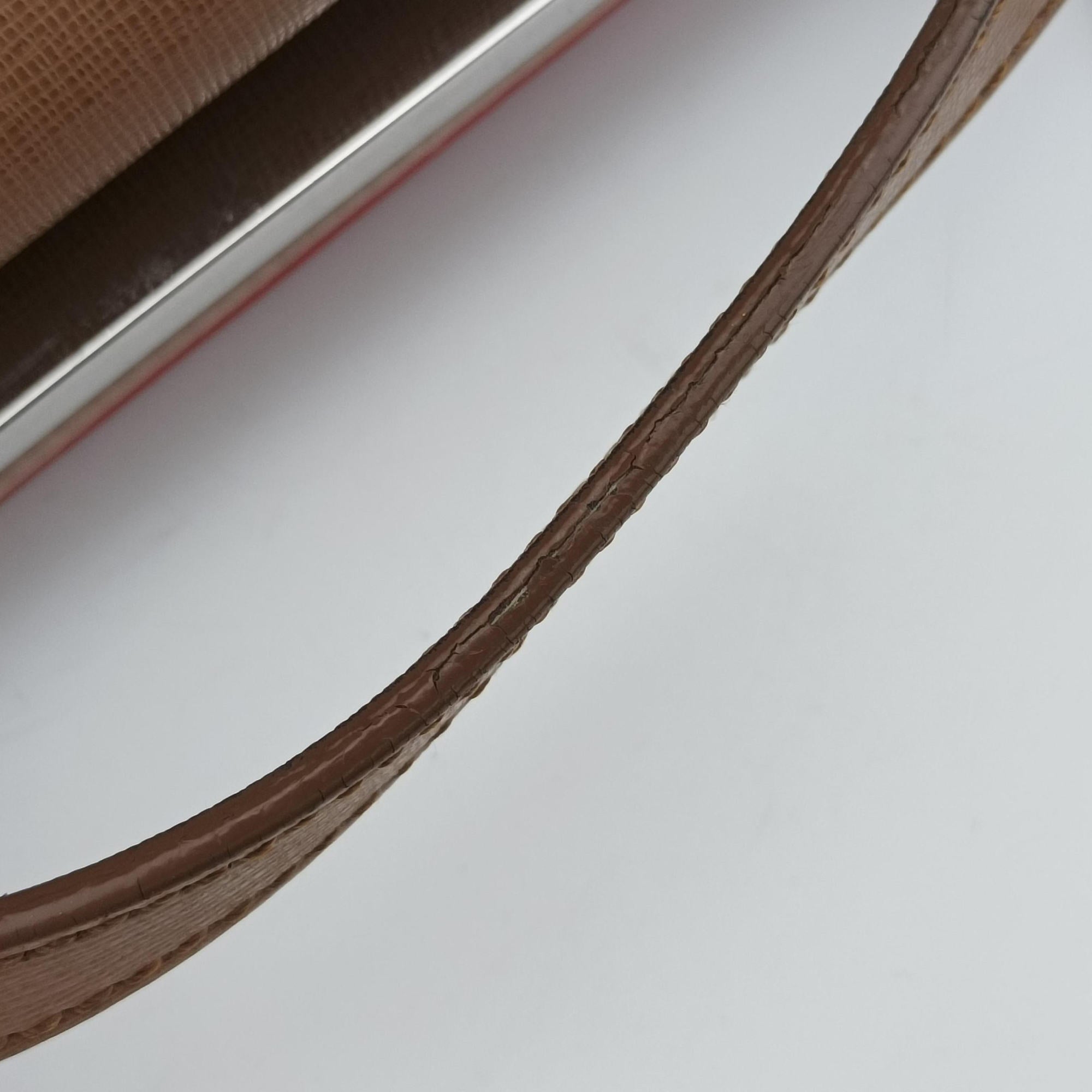 Secondhand Fendi Demi Jour Red × Brown Leather 8BT222 shoulderbag | stylenewstar