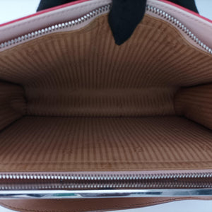 Secondhand Fendi Demi Jour Red × Brown Leather 8BT222 shoulderbag | stylenewstar