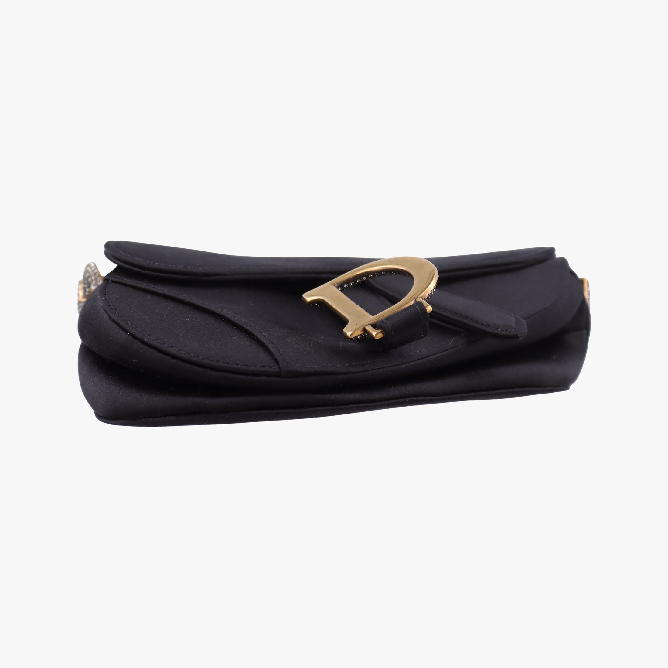Secondhand Christian Dior Saddle bag Black Silk  handbag | stylenewstar