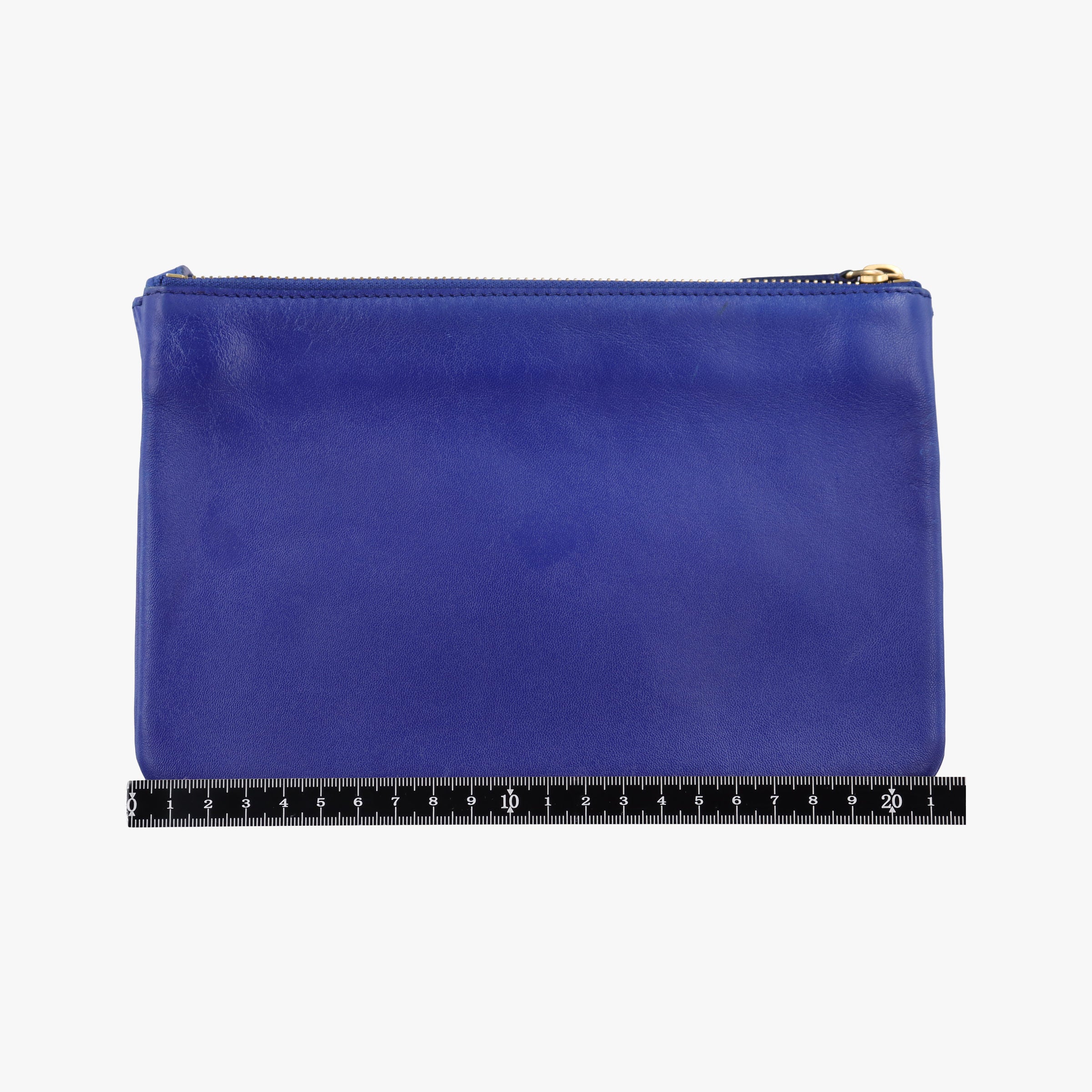 Vintage Celine TRIO Blue Leather  shoulderbag | stylenewstar