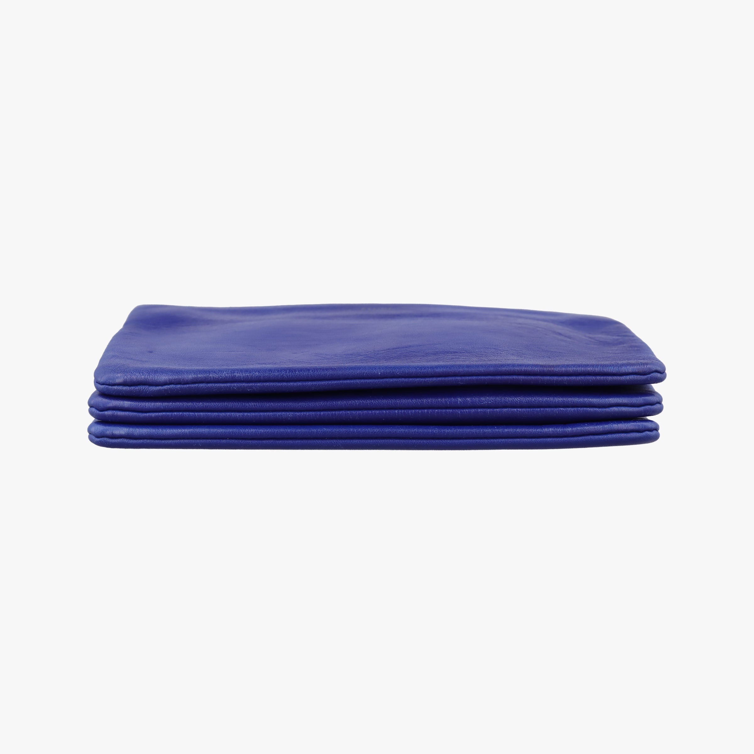 Vintage Celine TRIO Blue Leather  shoulderbag | stylenewstar