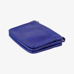 Vintage Celine TRIO Blue Leather  shoulderbag | stylenewstar