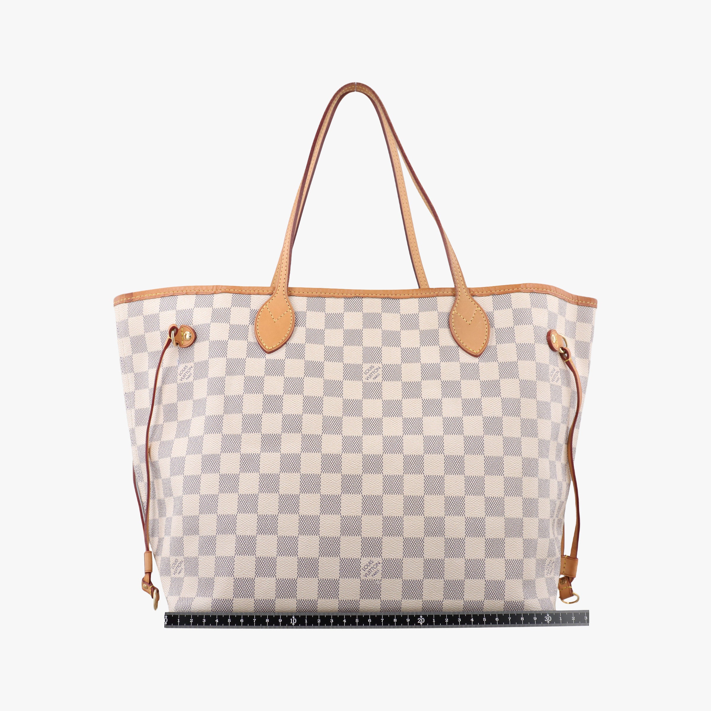 Pre-owned Louis Vuitton Neverfull MM Azur Damier Canvas N51107 handbag | stylenewstar