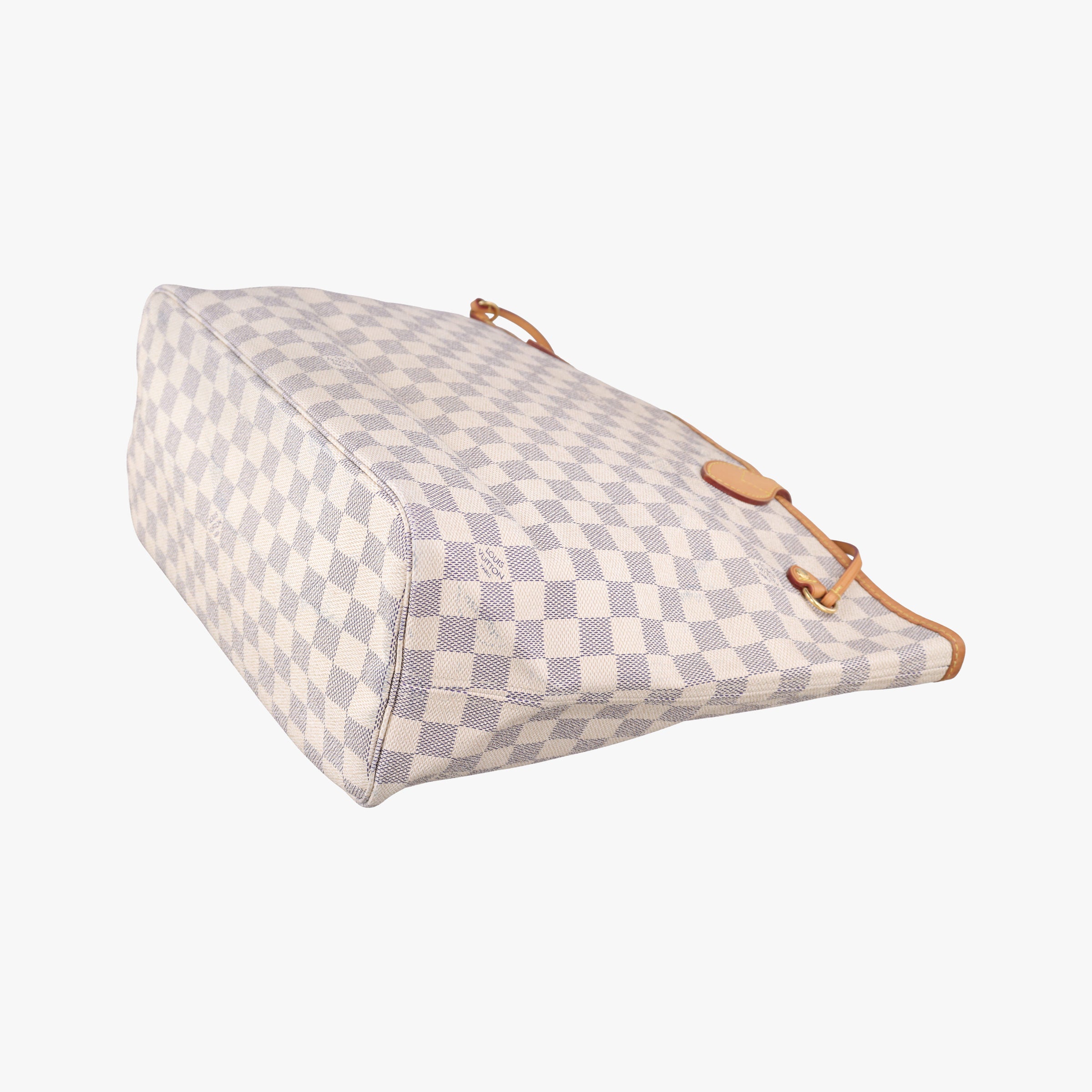 Pre-owned Louis Vuitton Neverfull MM Azur Damier Canvas N51107 handbag | stylenewstar