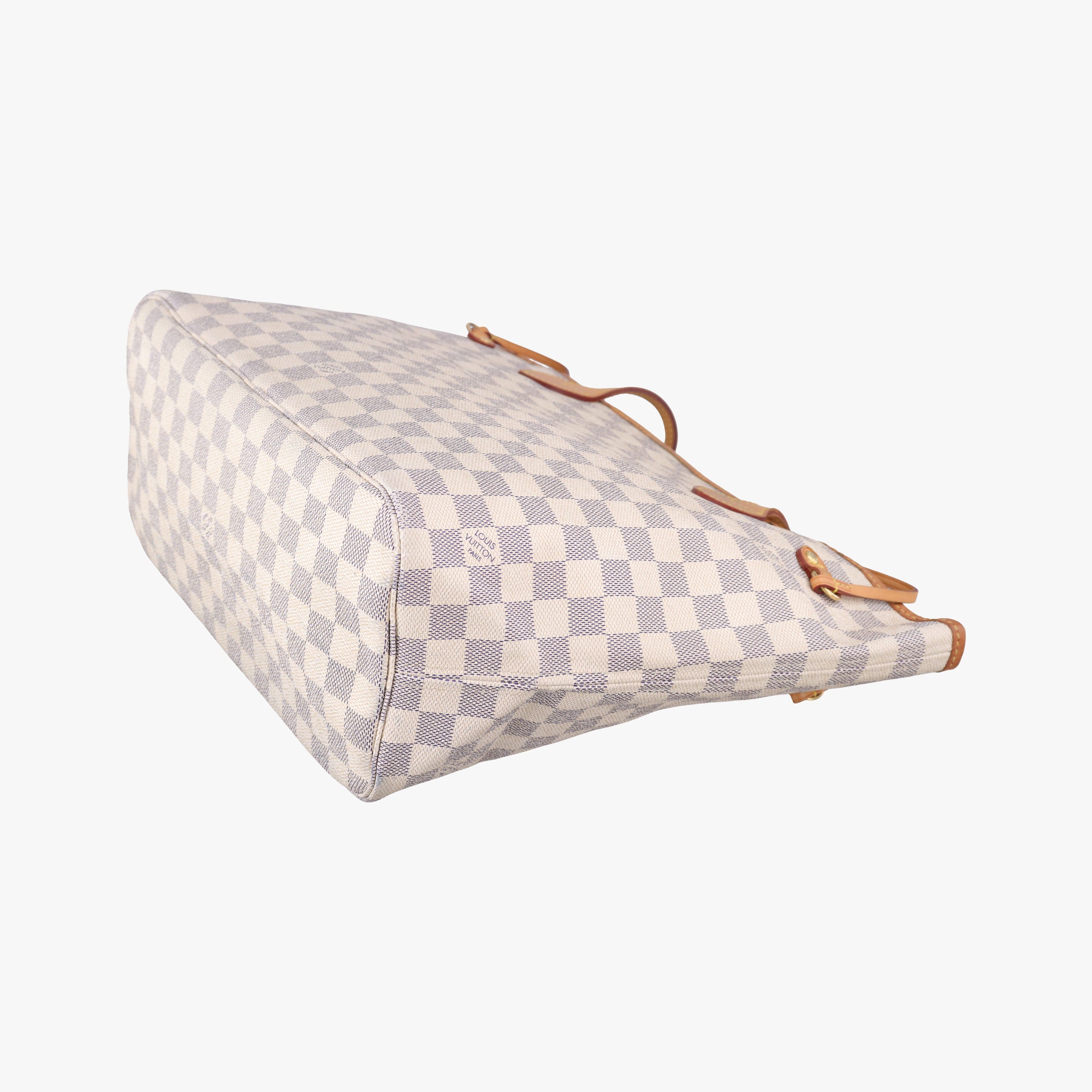 Pre-owned Louis Vuitton Neverfull MM Azur Damier Canvas N51107 handbag | stylenewstar