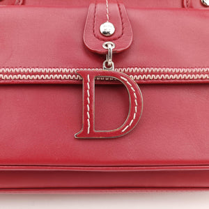 Secondhand Christian Dior D charm Red Leather  handbag | stylenewstar