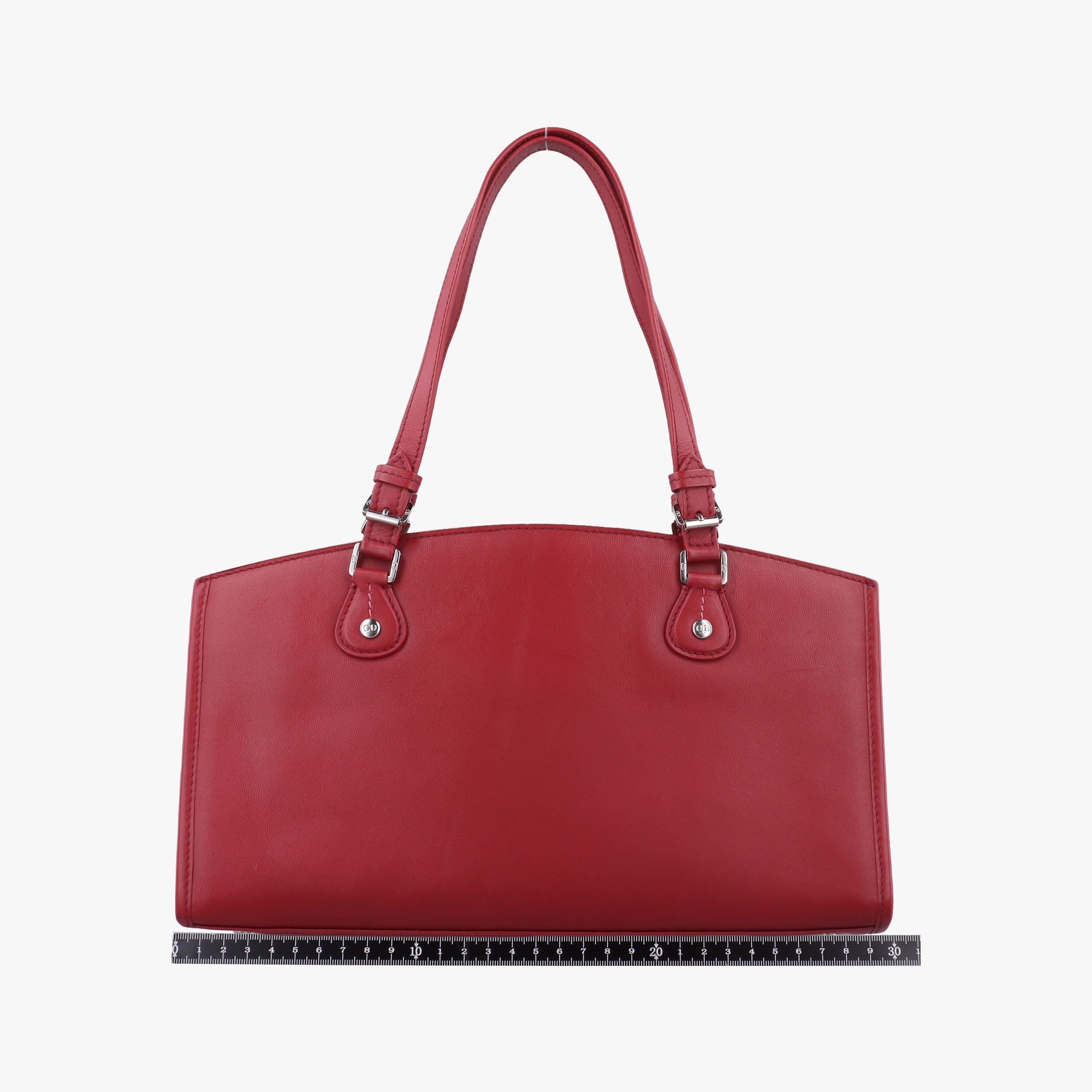 Secondhand Christian Dior D charm Red Leather  handbag | stylenewstar