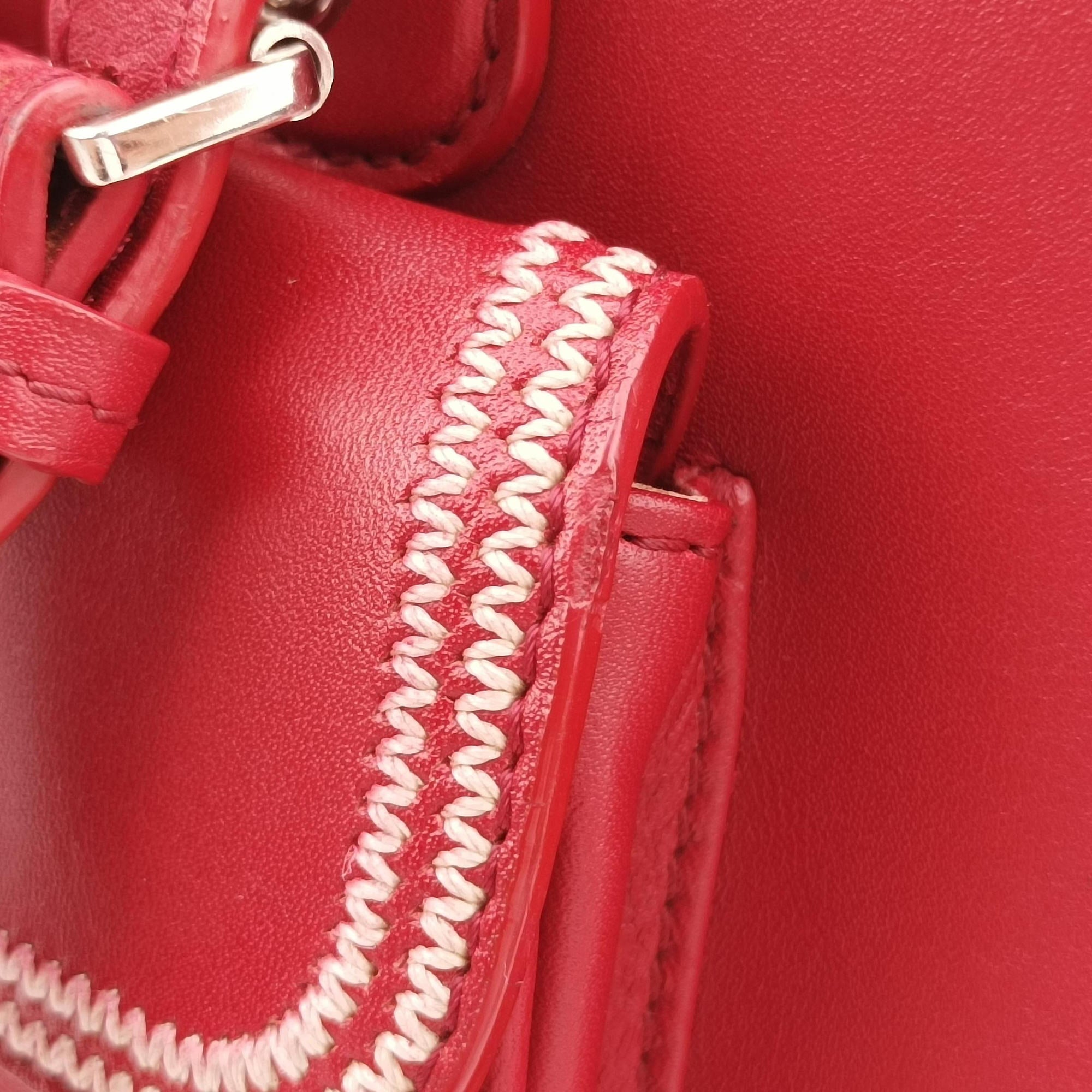 Secondhand Christian Dior D charm Red Leather  handbag | stylenewstar