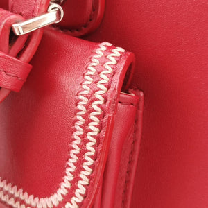Secondhand Christian Dior D charm Red Leather  handbag | stylenewstar