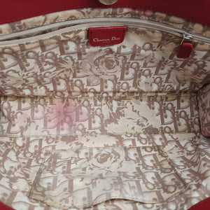 Secondhand Christian Dior D charm Red Leather  handbag | stylenewstar