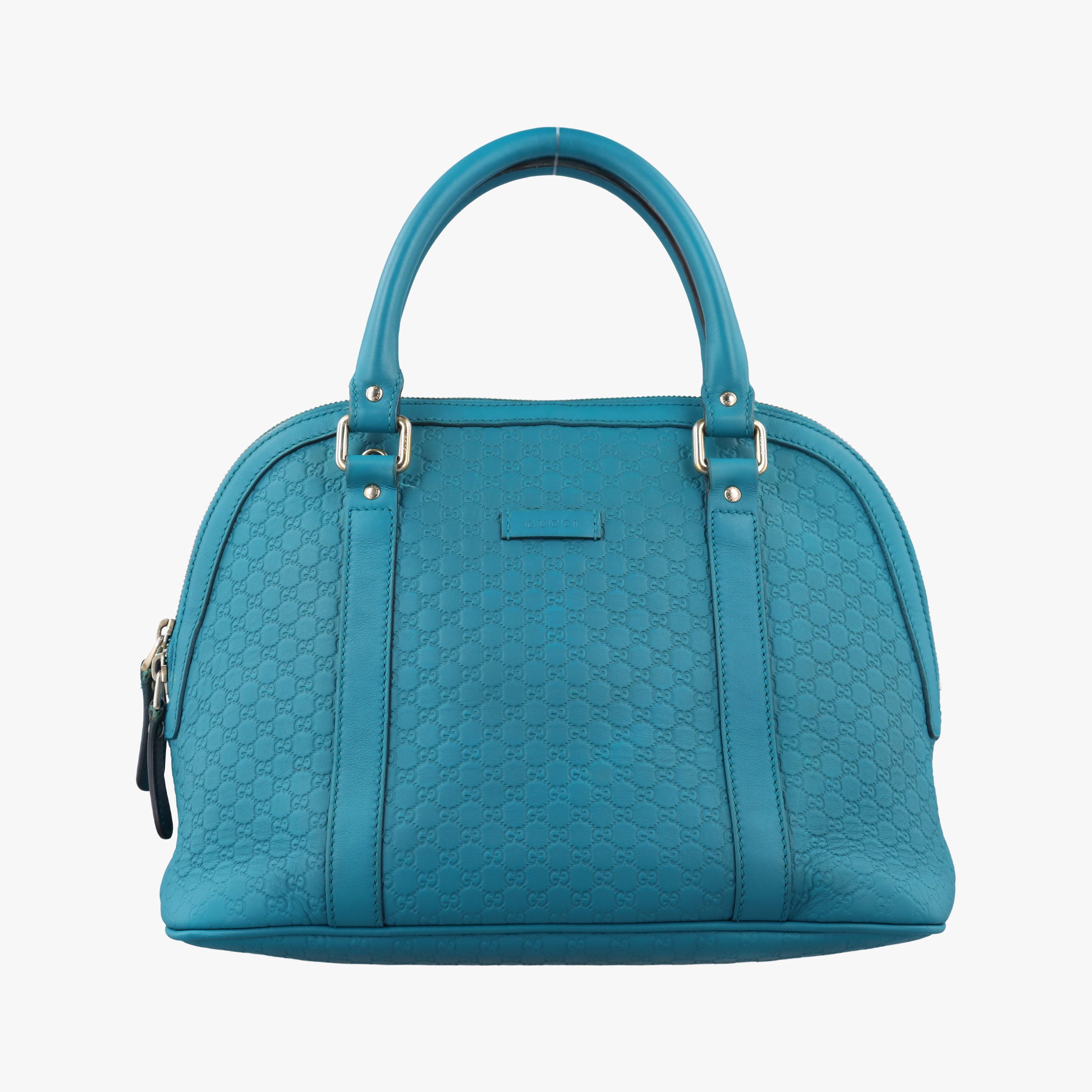 Pre-owned Gucci Microguccissima Blue Leather 449663 handbag | stylenewstar