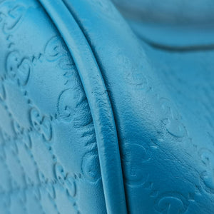 Pre-owned Gucci Microguccissima Blue Leather 449663 handbag | stylenewstar
