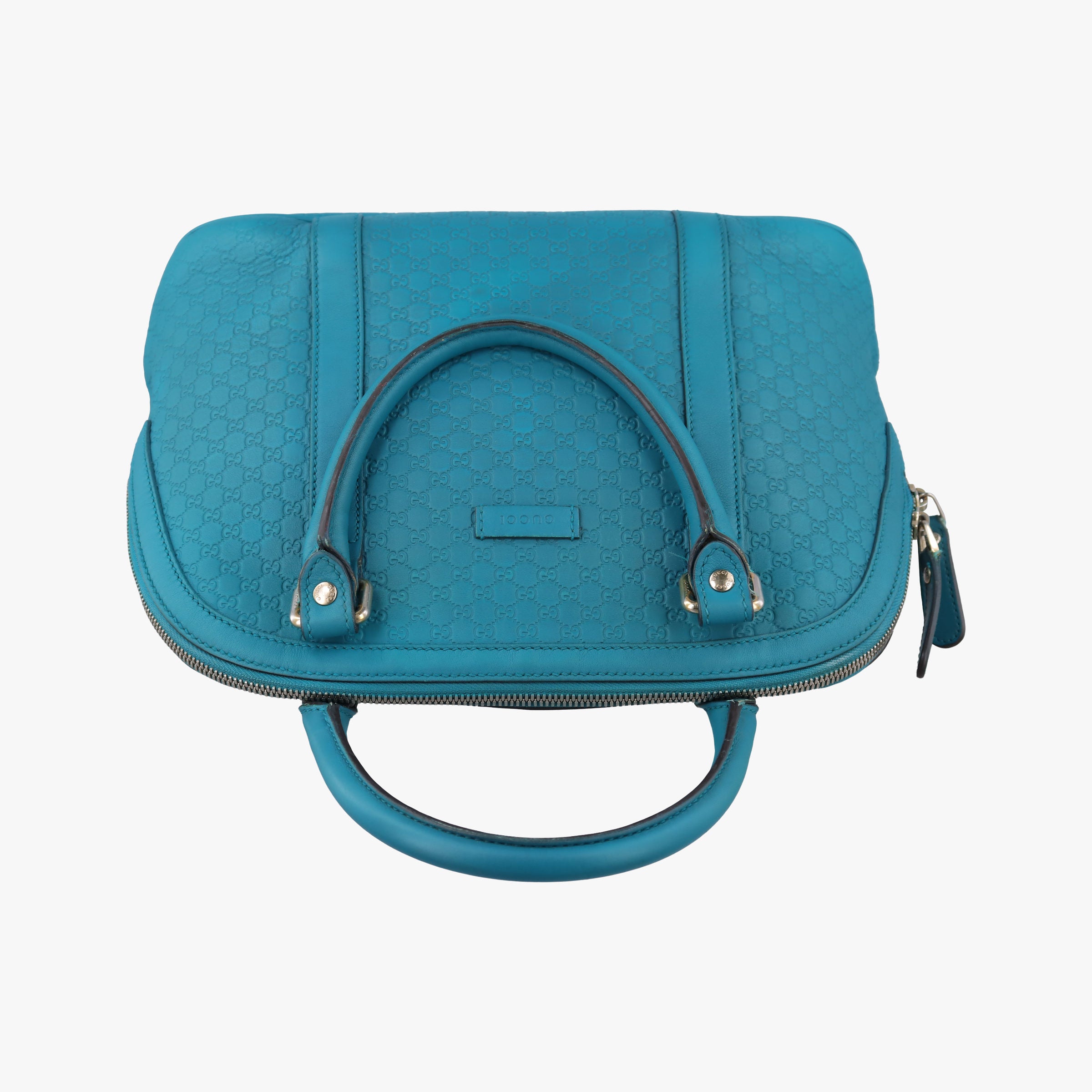 Pre-owned Gucci Microguccissima Blue Leather 449663 handbag | stylenewstar