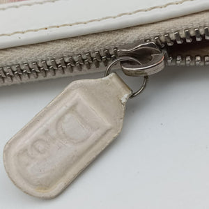 Secondhand Christian Dior Saddle Pink×White Canvas and Leather  handbag | stylenewstar