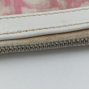 Secondhand Christian Dior Saddle Pink×White Canvas and Leather  handbag | stylenewstar