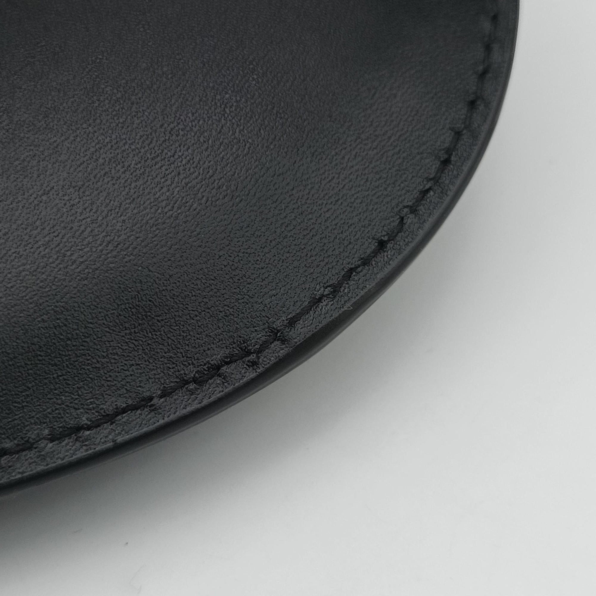Pre-owned Christian Dior saddle Black leather  bum bag/waist bag | stylenewstar