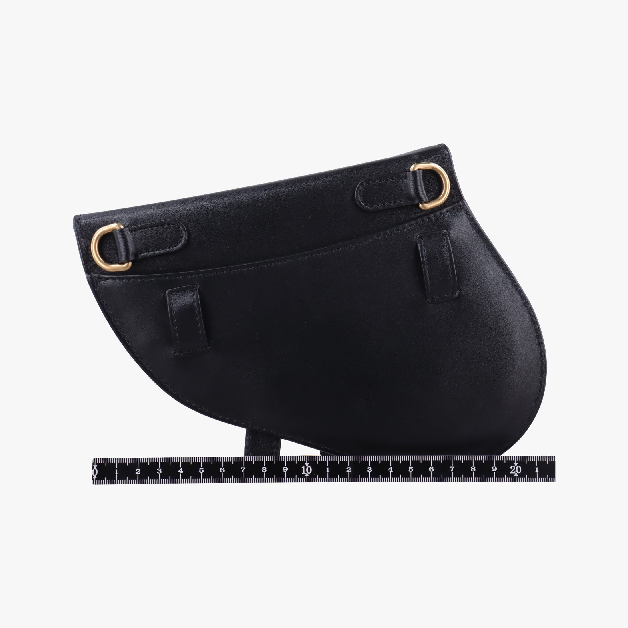 Pre-owned Christian Dior saddle Black leather  bum bag/waist bag | stylenewstar