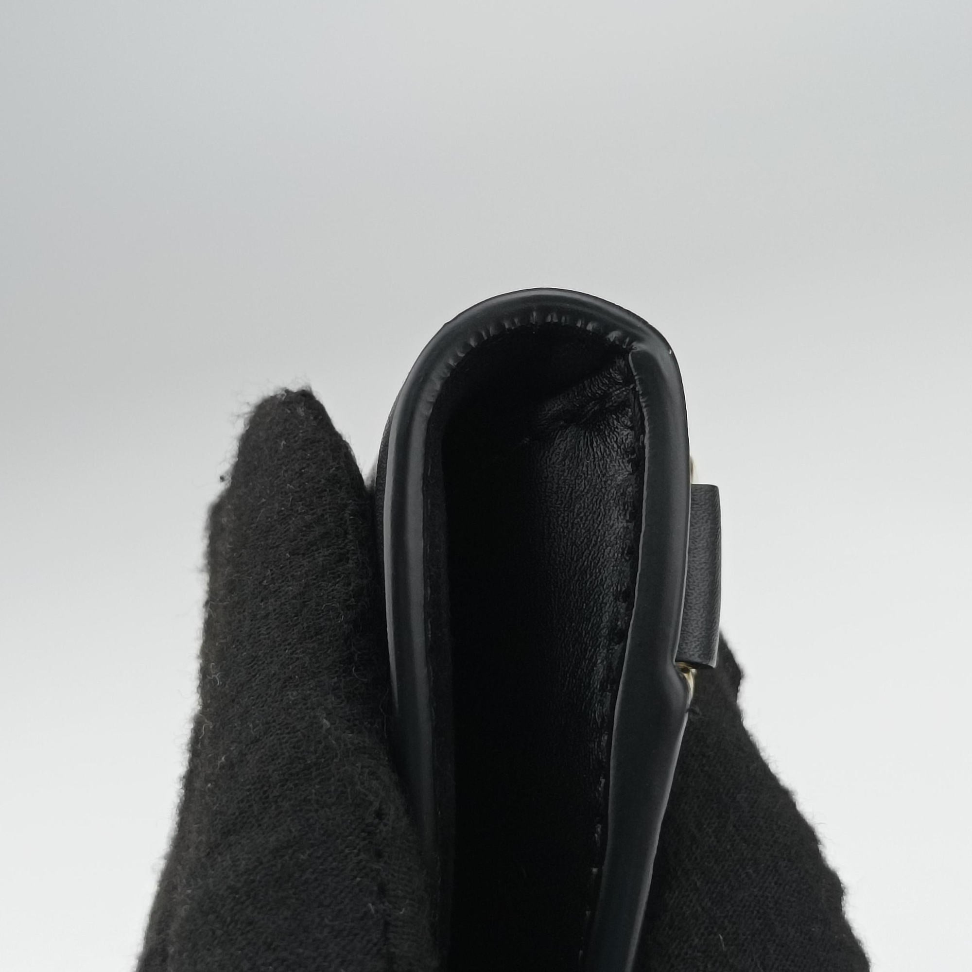 Pre-owned Christian Dior saddle Black leather  bum bag/waist bag | stylenewstar