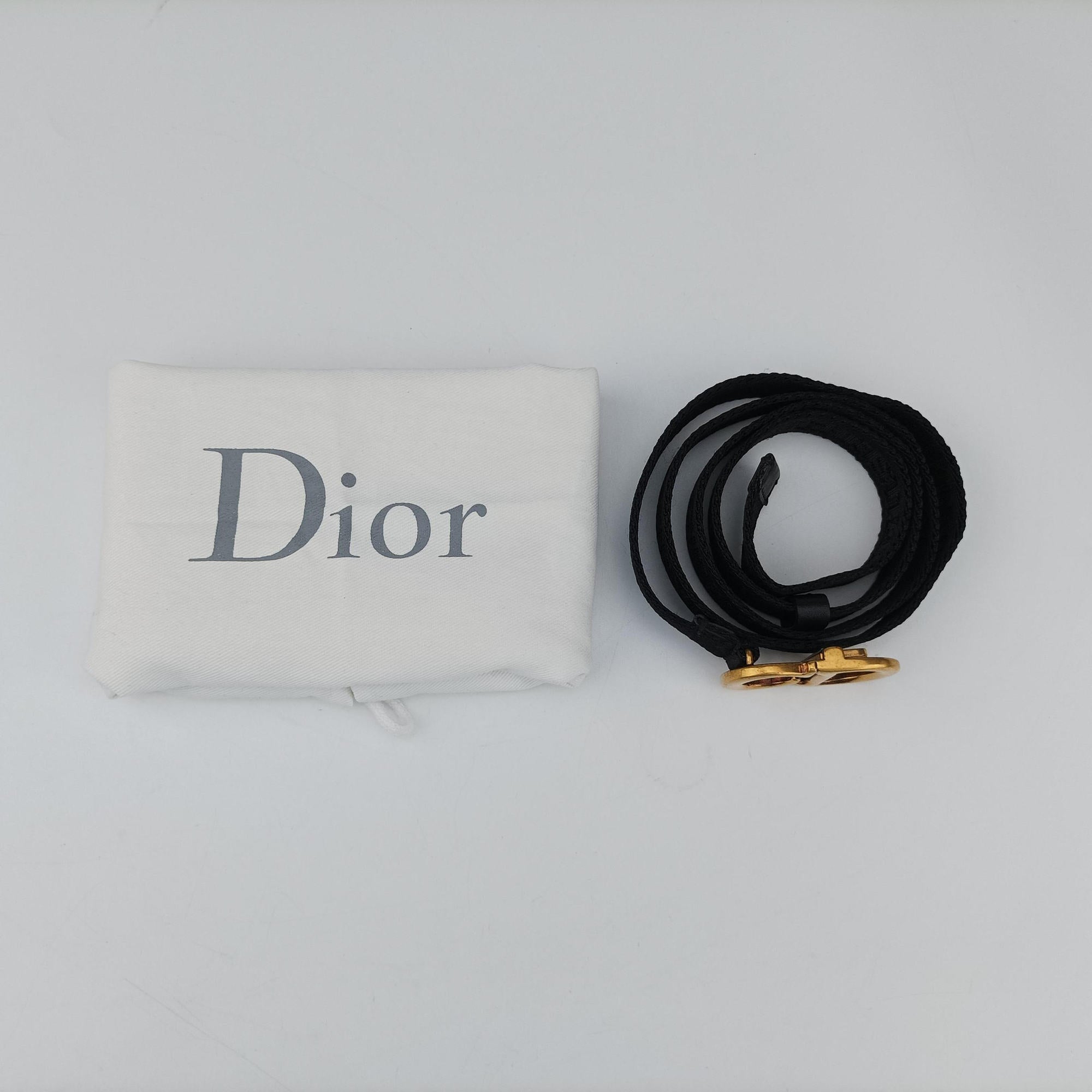 Pre-owned Christian Dior saddle Black leather  bum bag/waist bag | stylenewstar
