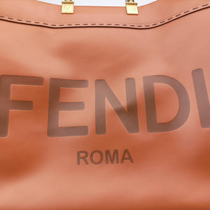 Pre-owned Fendi Sunshine Brown Leather 8BH372 handbag | stylenewstar