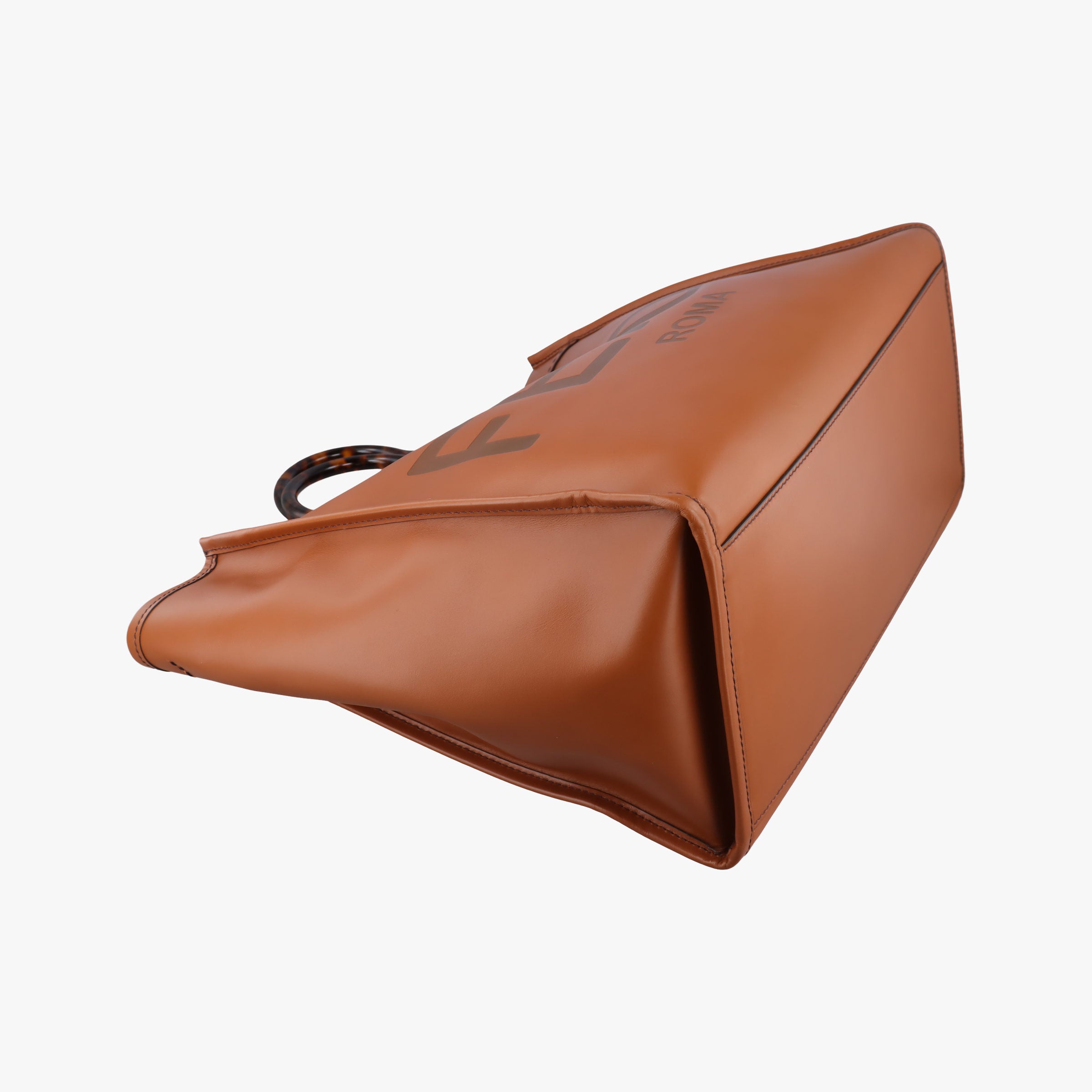 Pre-owned Fendi Sunshine Brown Leather 8BH372 handbag | stylenewstar