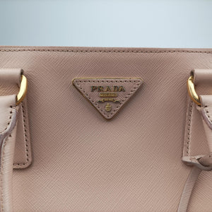 Pre-owned Prada Galleria Pink SAFFIANO Leather BN2274 handbag | stylenewstar
