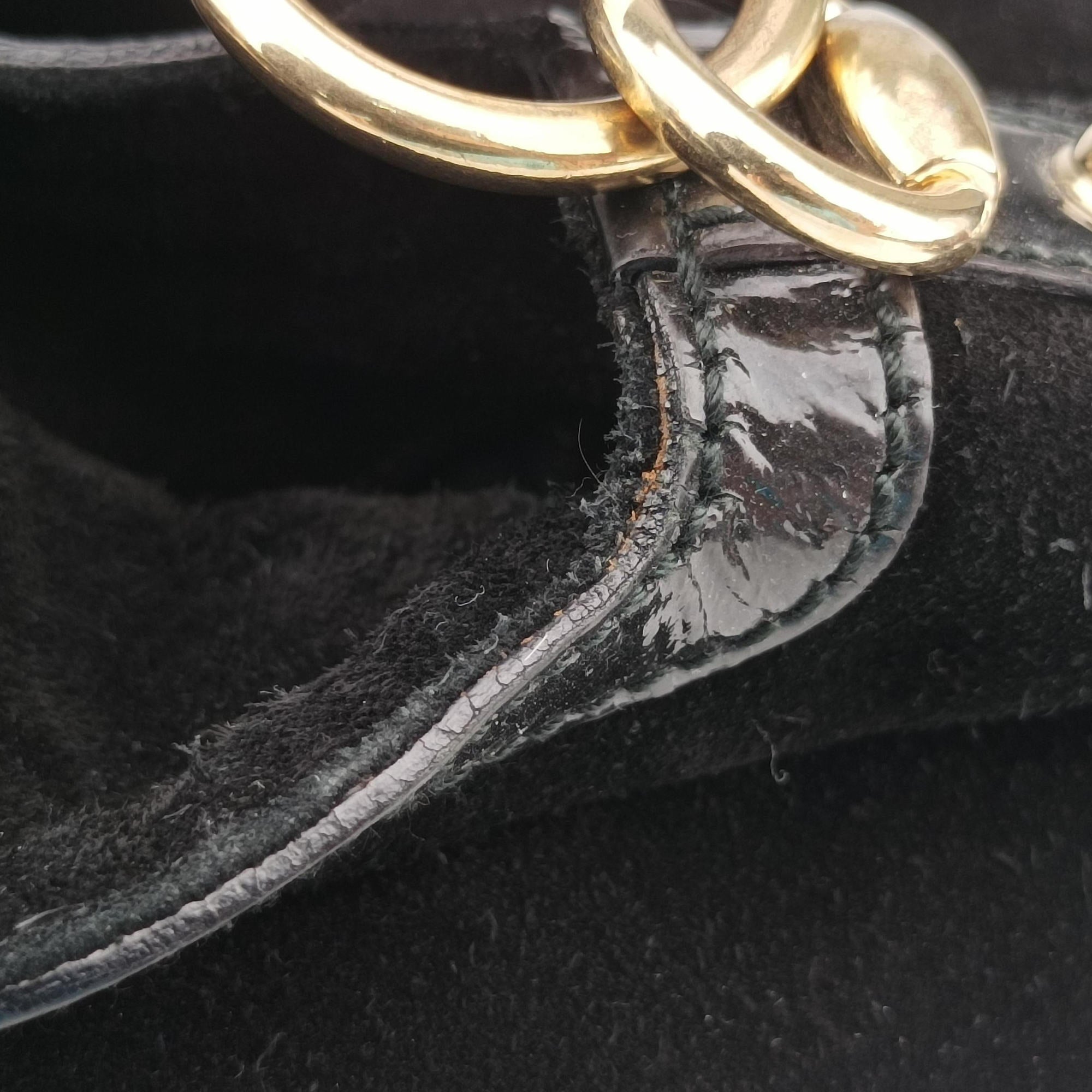 Pre-owned Gucci Bamboo Babouska Indy Hobo Black Suede 177088 shoulderbag | stylenewstar