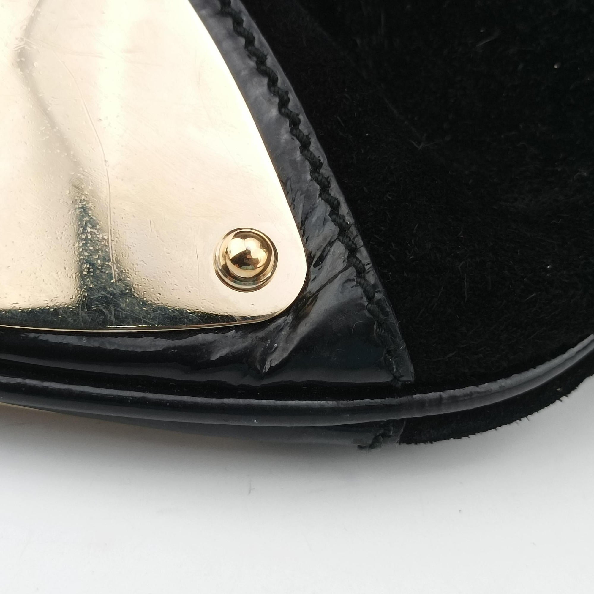 Pre-owned Gucci Bamboo Babouska Indy Hobo Black Suede 177088 shoulderbag | stylenewstar