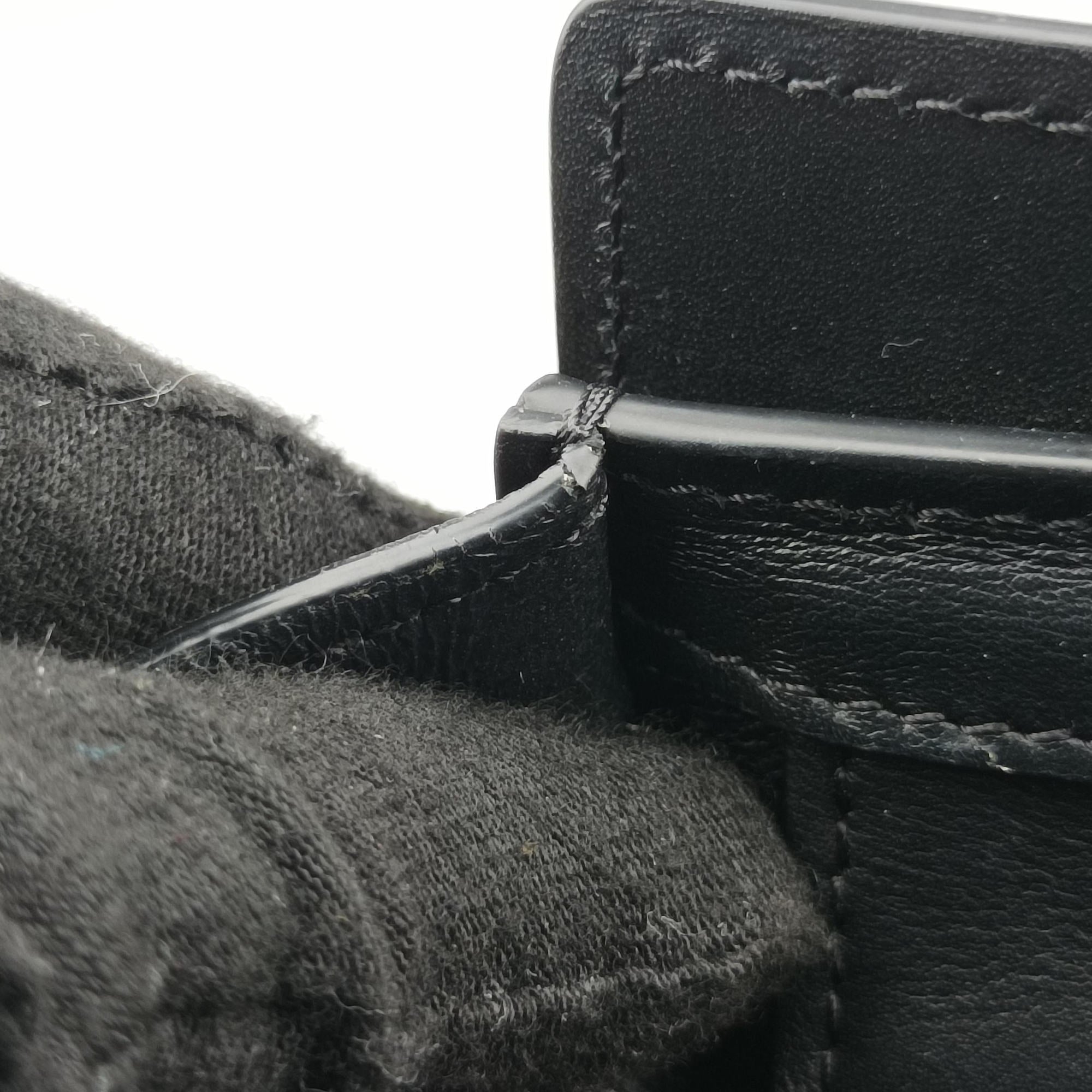 Pre-owned Celine luggage nano shopper Black Leather  shoulderbag | stylenewstar