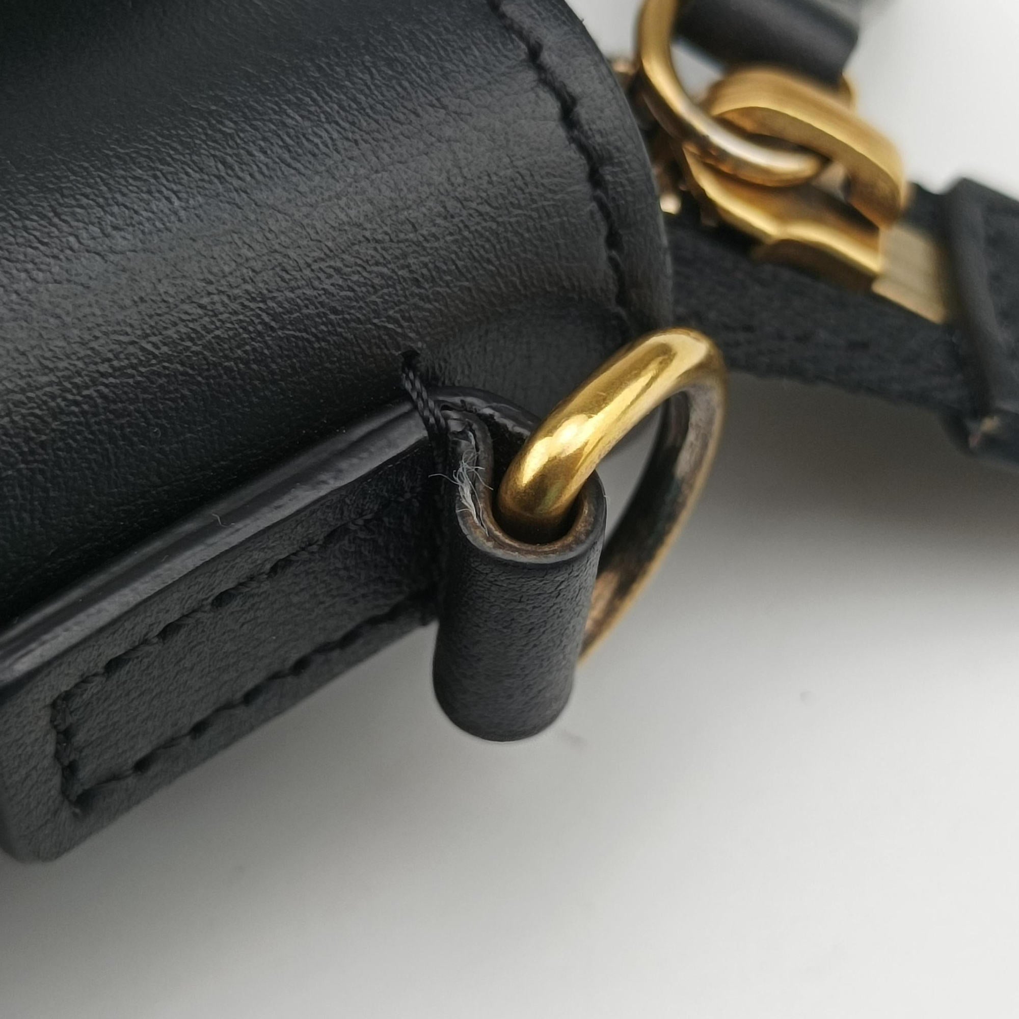 Pre-owned Celine luggage nano shopper Black Leather  shoulderbag | stylenewstar