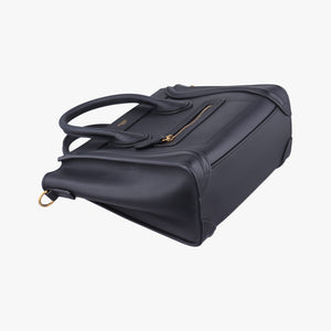 Pre-owned Celine luggage nano shopper Black Leather  shoulderbag | stylenewstar
