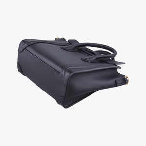 Pre-owned Celine luggage nano shopper Black Leather  shoulderbag | stylenewstar
