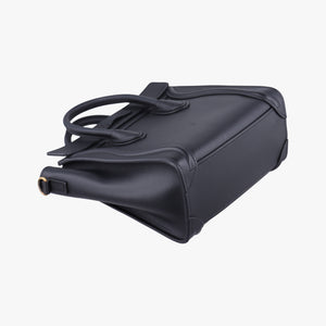 Pre-owned Celine luggage nano shopper Black Leather  shoulderbag | stylenewstar