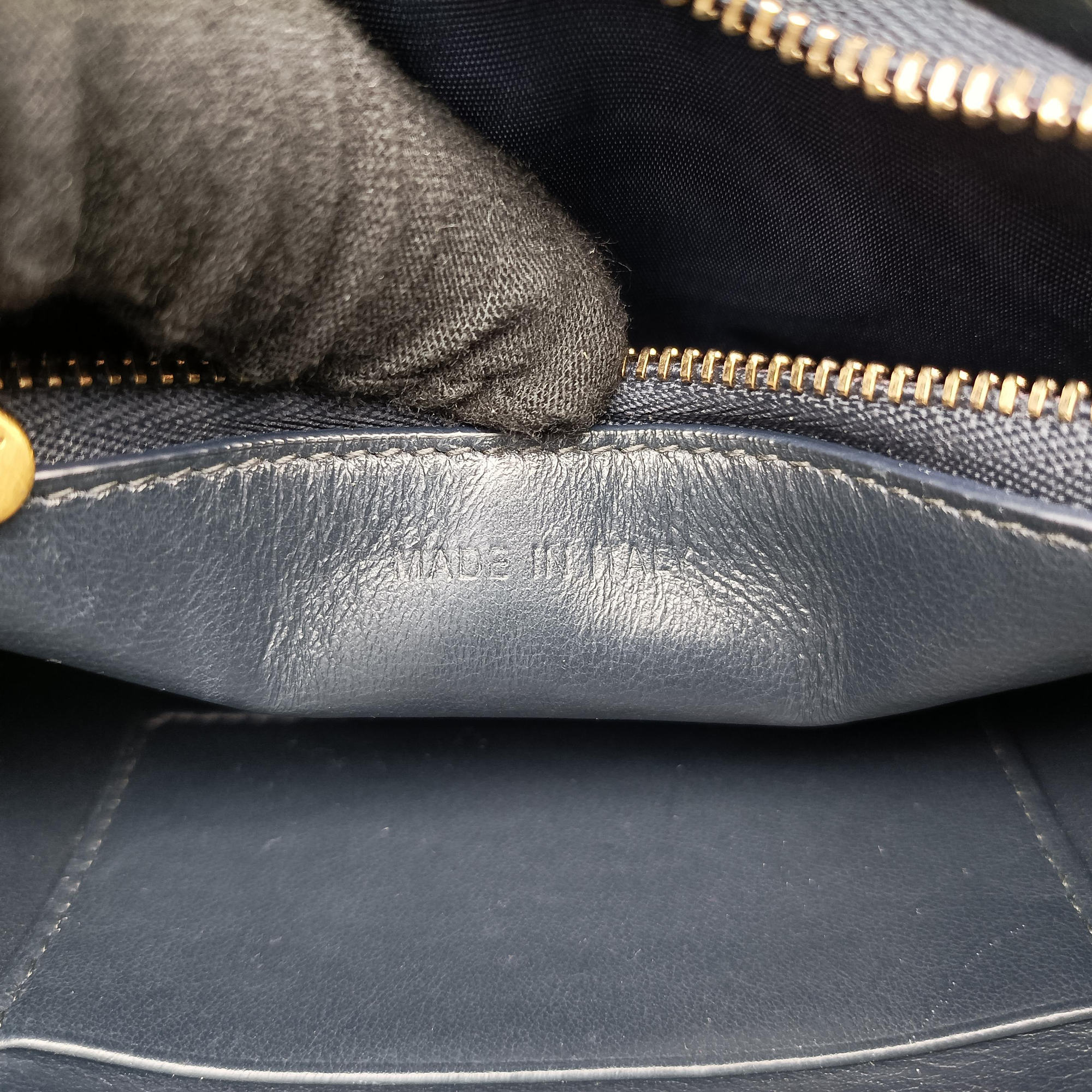 Pre-owned Christian Dior Saddle Navy×Gray jacquard  bum bag/waist bag | stylenewstar