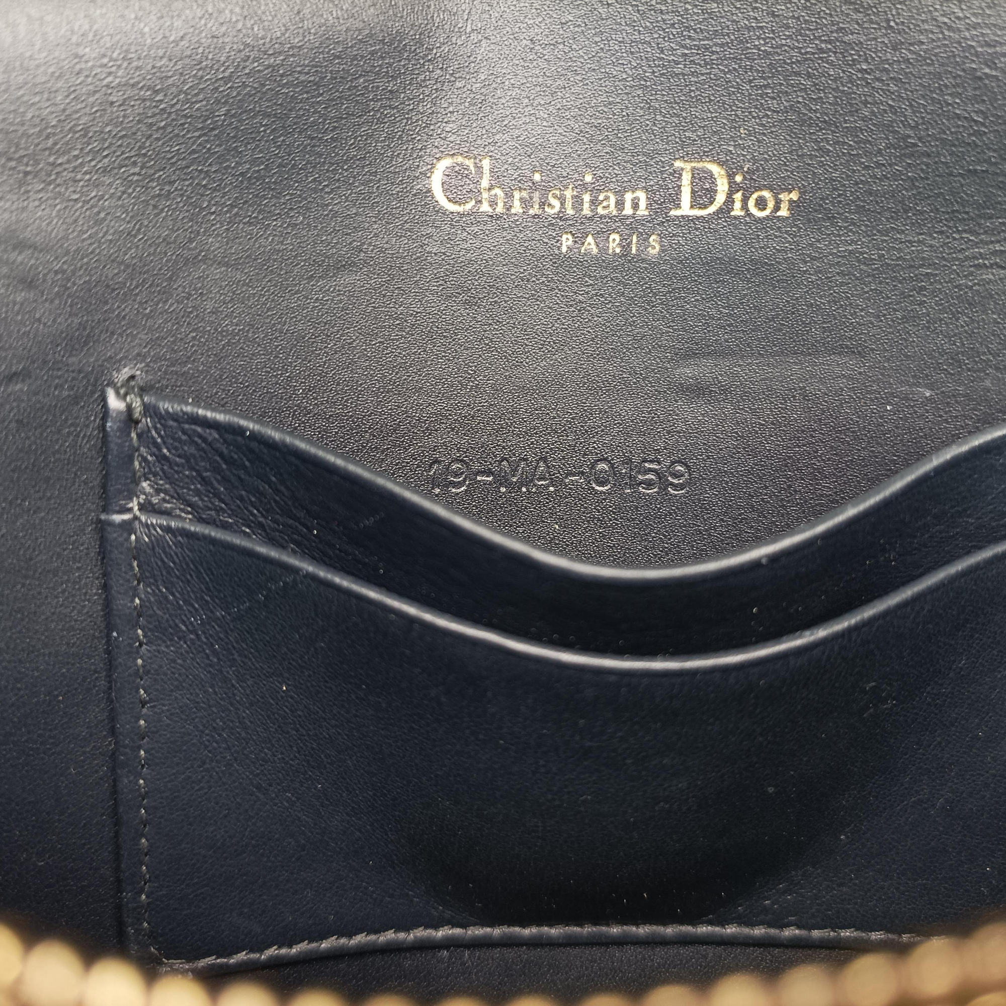 Pre-owned Christian Dior Saddle Navy×Gray jacquard  bum bag/waist bag | stylenewstar