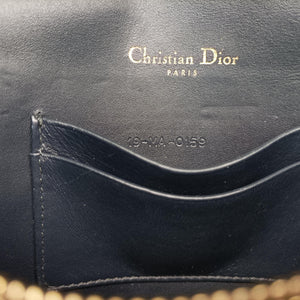 Pre-owned Christian Dior Saddle Navy×Gray jacquard  bum bag/waist bag | stylenewstar