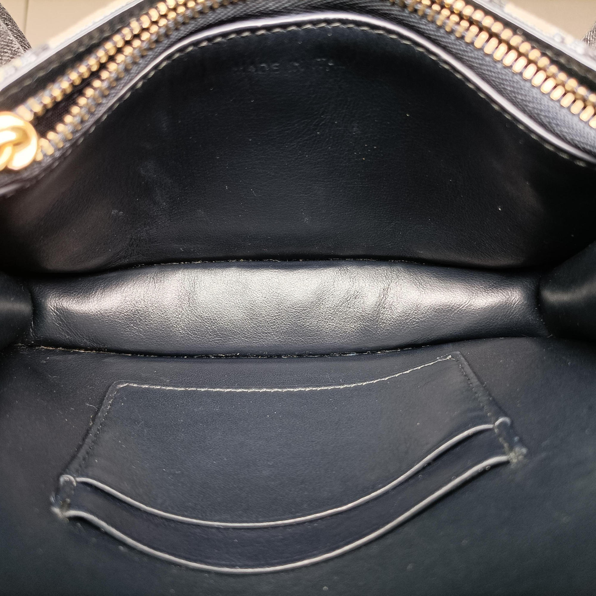 Pre-owned Christian Dior Saddle Navy×Gray jacquard  bum bag/waist bag | stylenewstar