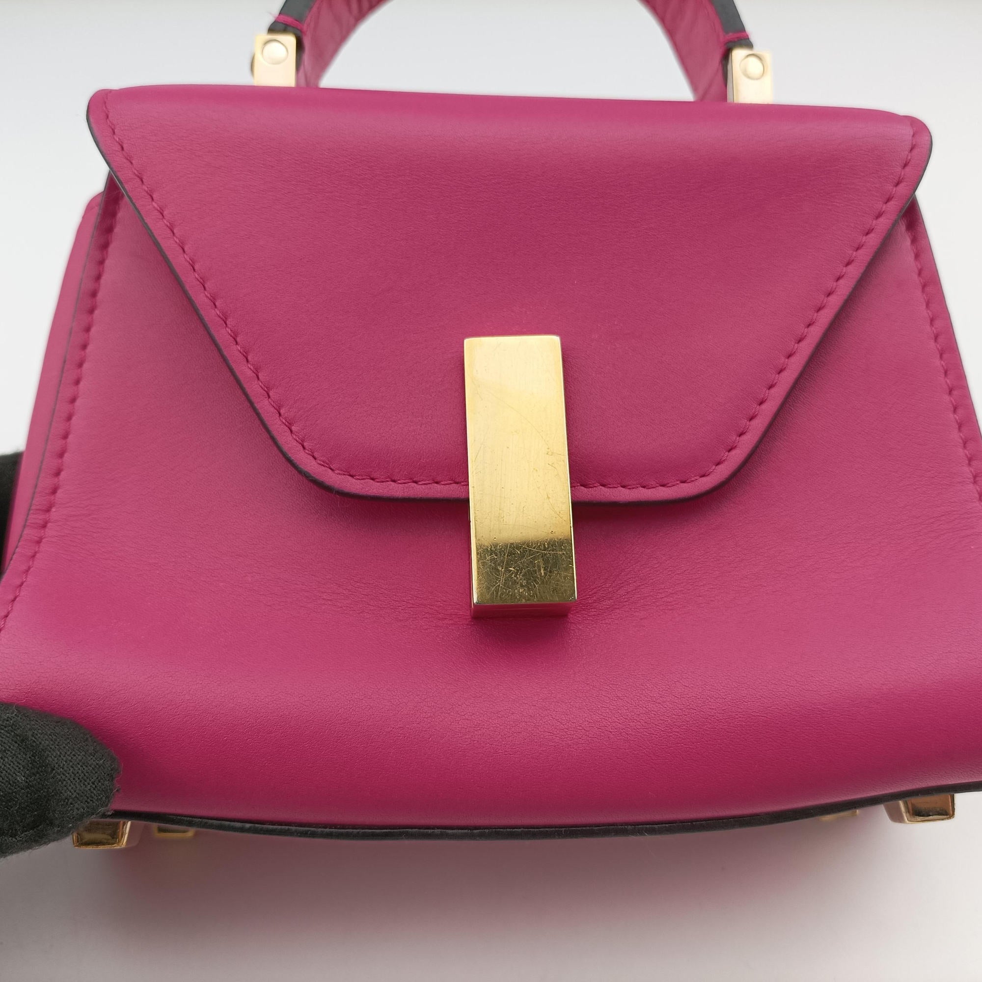 Pre-owned Valextra Iside Rose Leather  shoulderbag | stylenewstar