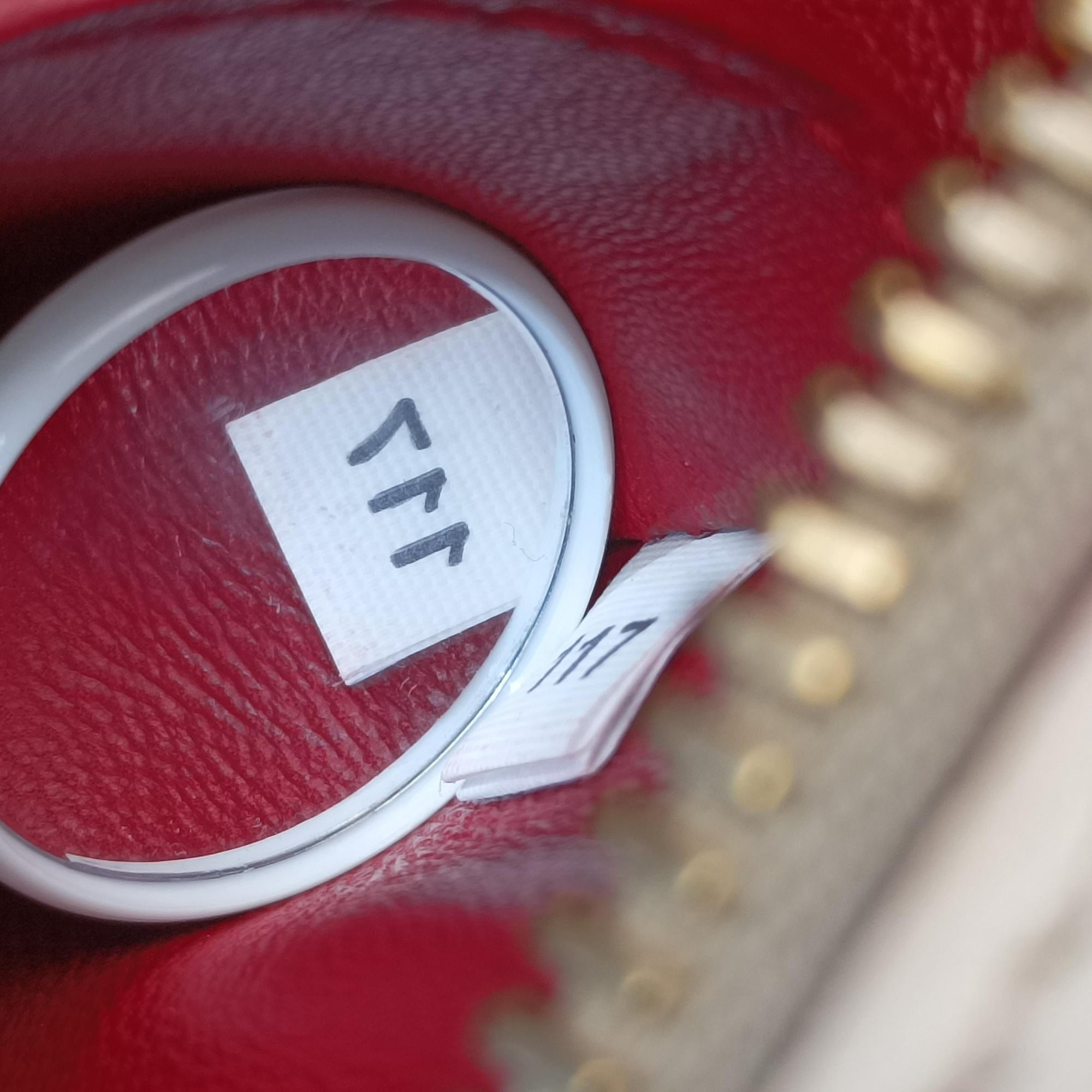 Secondhand Prada lip print Esplanade Red×white Leather 1BH043 shoulderbag | stylenewstar