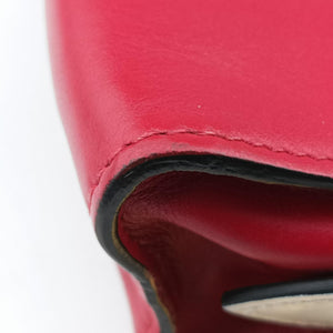 Secondhand Prada lip print Esplanade Red×white Leather 1BH043 shoulderbag | stylenewstar