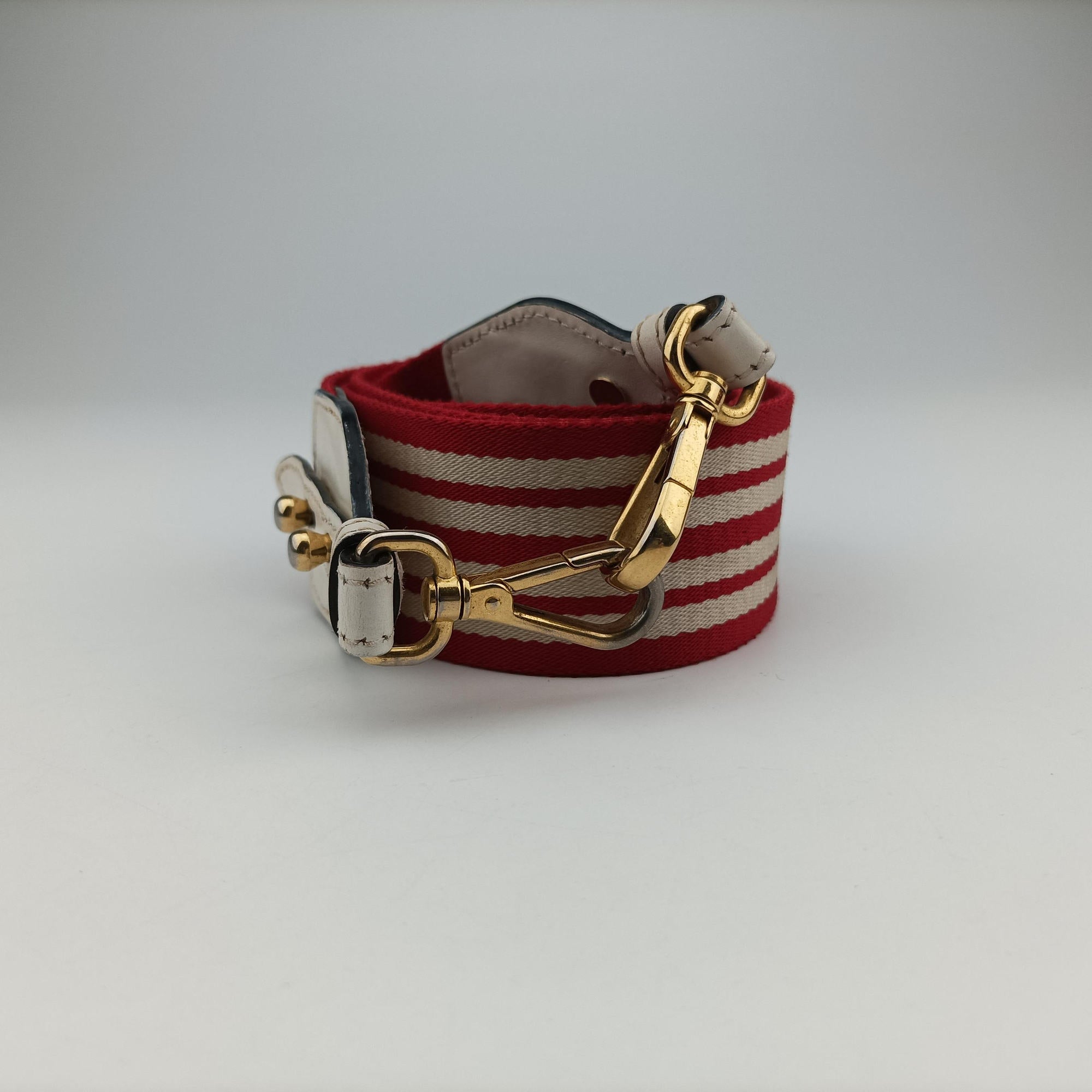 Secondhand Prada lip print Esplanade Red×white Leather 1BH043 shoulderbag | stylenewstar