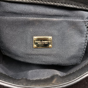 Pre-owned Dolce & Gabbana SICILY Leopard Multicolour PVC coated canvas  shoulderbag | stylenewstar